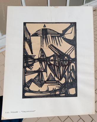 QUADRO FUTURISTA POLLERO GIAN MARIO (SV) 1911-1985