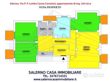 Salerno, zona Carmine, NUDA PROPRIETA di 5 vani