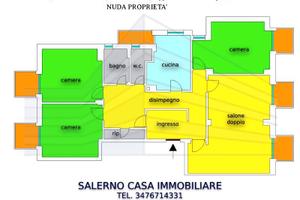 Salerno, zona Carmine, NUDA PROPRIETA di 5 vani
