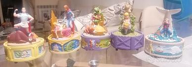 Statuine fiabe Disney in resina con carillon