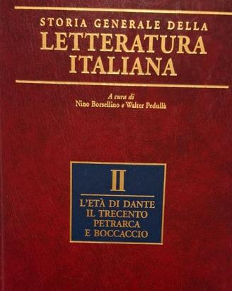 STORIA GENERALE DELLA LETTERATURA ITA