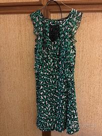 Vestito Guess corto con rouches e cintura estivo