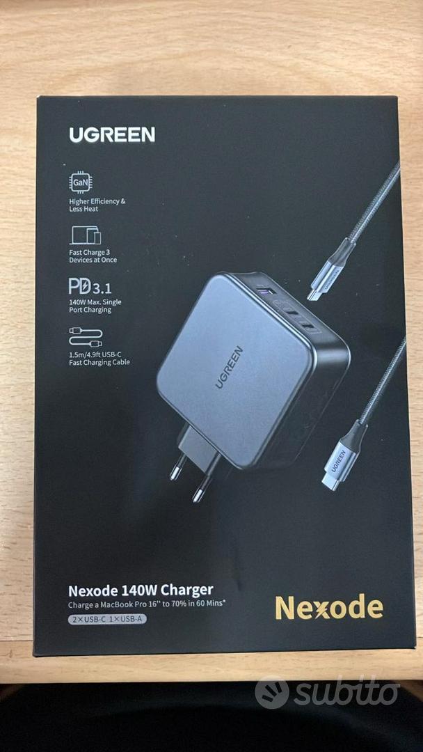 Caricabatterie Intelligente Con Scollegamento Automatico – Protezione USB-C Da 140W Per Ricarica Notturna