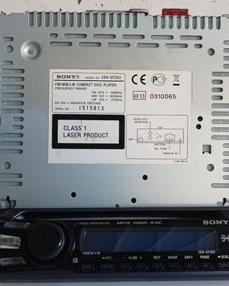 Autoradio Sony CDX-GT35U