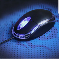 Mouse led ottico con cavo usb universale