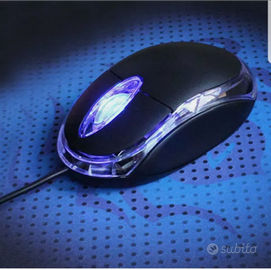 Mouse led ottico con cavo usb universale