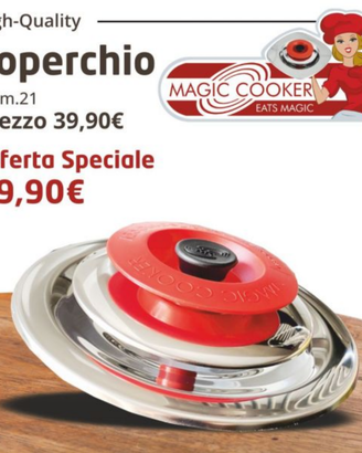 Coperchio diametro 21 Magic Cooker