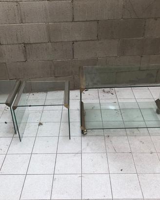 Tavolini in vetro modello T35 di Galotti & Radice