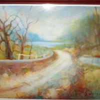 G. Serena – Paesaggi con strada bianca - Olio