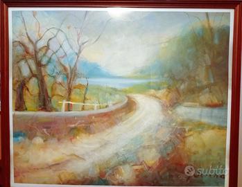 G. Serena – Paesaggi con strada bianca - Olio