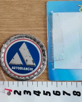 Stemma in alluminio Autobianchi, vintage