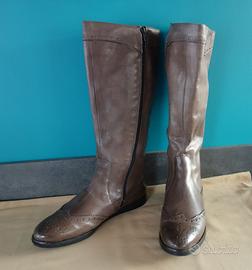 Stivali pelle Marron Glacé, N°41 -“Franc. Falconi"