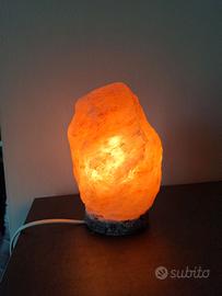 lampada di sale rosa himalayano 