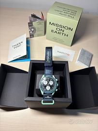 Omega x Swatch spedmaster mission on Earth