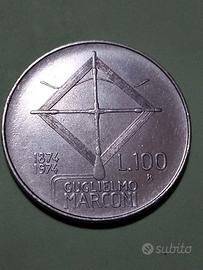 Moneta da 100 lire Guglielmo Marconi 