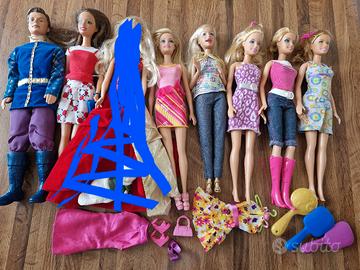 lotto barbie e accessori anni duemila 