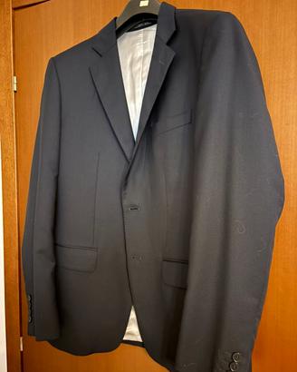 Giacca primavera-estate blu Zara man taglia 54