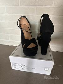 Sandali n.39 tacco e plateau