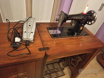 MACCHINA DA CUCIRE SINGER ANNO 1934 ELETTRICA
