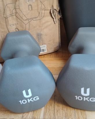 Unycos Manubri esagonali 10 kg acciaio neoprene 