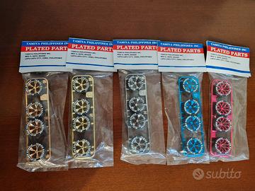 Set cerchi + gomme placcati Mini 4wd