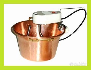 Paiolo in rame con mescolatore NOVITAL