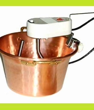 Paiolo in rame con mescolatore NOVITAL
