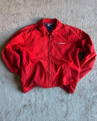 Giacca Tommy Hilfiger rossa vintage XL Harrington