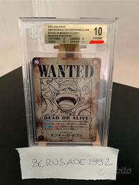 One Piece Card Monkey.D.Luffy OP05-119 BGS 10