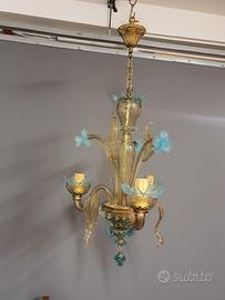 lampadario in vetro di murano 