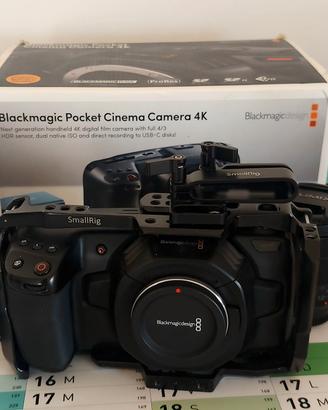 BLACKMAGIC POCKET CINEMA 4K +OBIETTIVI + ACCESSORI