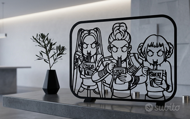 KPop Demon Hunters (Huntrix) - Decorazione murale