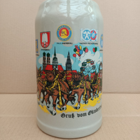 Boccale birra in ceramica da 1 litro Oktoberfest