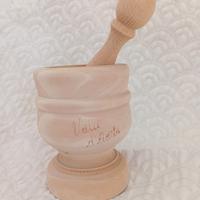 mortaio legno vintage artigianato oggettistica 