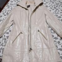 Giacca vera pelle bianca