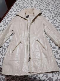 Giacca vera pelle bianca