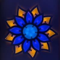 Luminaria a forma di girasole