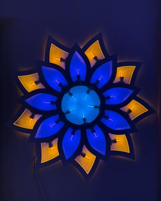 Luminaria a forma di girasole
