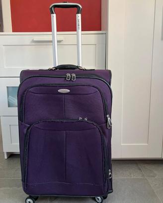 Trolley Samsonite morbido a 4 ruote – Viola