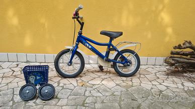 Bicicletta per bambini con rotelle removibili