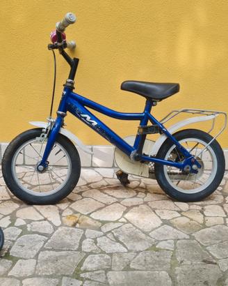 Bicicletta per bambini con rotelle removibili