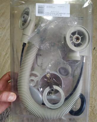 Scarico colonna vasca a PVC c/sifone
