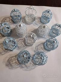 🕊️ 12 Gabbiette Decorative in Metallo