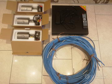 Kit completo telecamere videosorveglianza