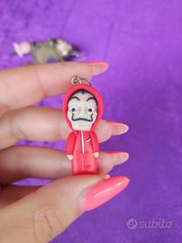 collana ciondolo fimo  la casa di carta