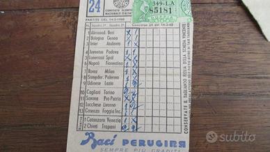 Schedina giocata 1960