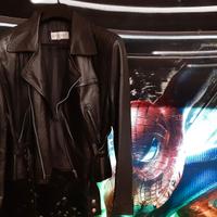 Giubbotto stile chiodo donna taglia 44 in ecopelle