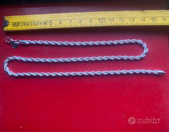 Collana in argento sterling 925 con punzone