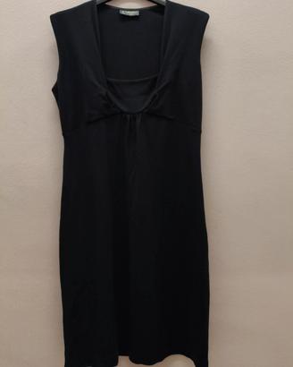 🖤 Abito tubino total black sagomato Camomilla Tg.