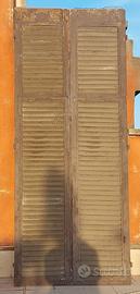 Coppia persiane in legno primi 900 x portafinestra
